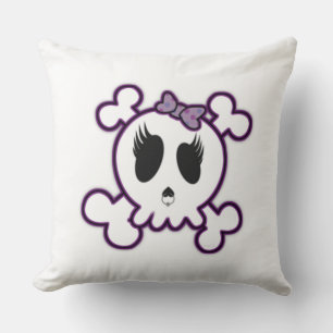 Grade A Cotton Throw Pillow/Skull Cushion