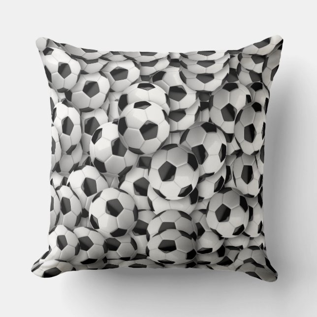 Grade A Cotton Throw Pillow/Soccer Cushion (Front)