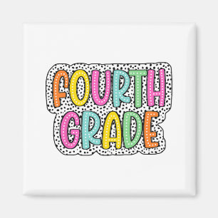 Grade Back To School Dalmatian Dots Teacher Studen Magnet