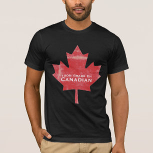 Grade EH Canadian Man Meat Maple Leaf  Design T-Shirt