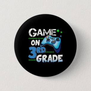 Grade Fun Game On 3rd Grade Gift 6 Cm Round Badge