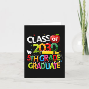 Grade Graduate Cl Of 2030 Last Day Of School Boy G Card