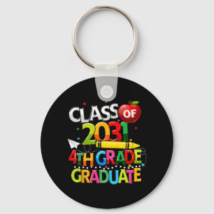 Grade Graduate Cl Of 2031 Last Day Of School Boy G Key Ring