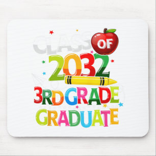 Grade Graduate Cl Of 2032 Last Day Of School Boy G Mouse Pad