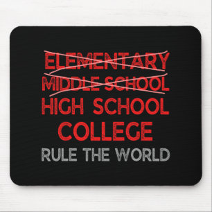 Grade Graduation Funny Middle School Graduation Mouse Pad