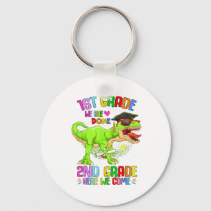 Grade Graduation T-rex Last Day Of School 1st Grad Key Ring