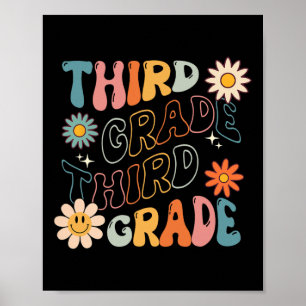 Grade Groovy Back To School Team Teacher Student Poster