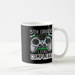 Grade Level Complete Gamer 5th Grade Graduation Gi Coffee Mug