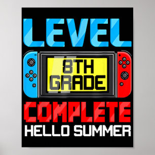 Grade Level Complete Gamer Cl Of 2023 Graduation G Poster