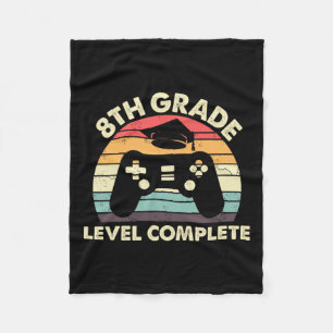Grade Level Complete Graduation Gift For Gamer Fleece Blanket