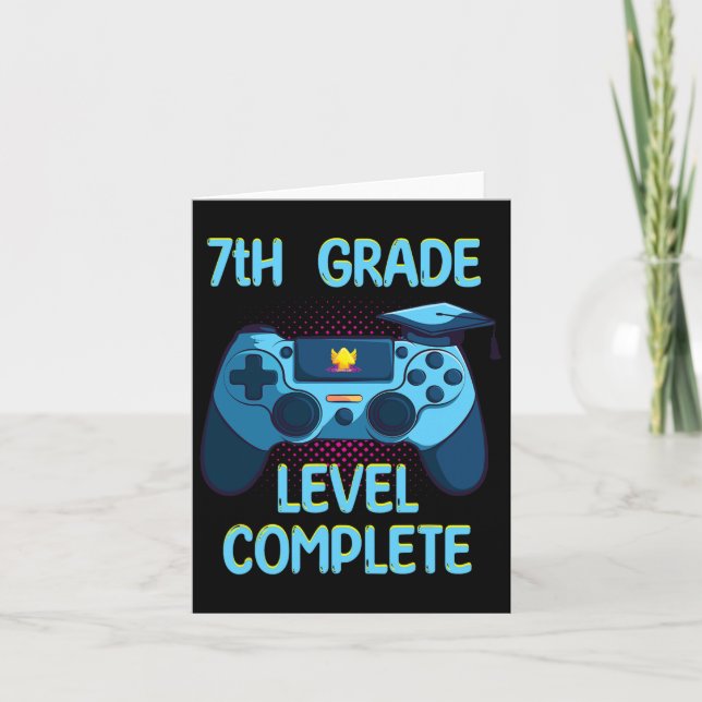 Grade Level Complete Last Day Of School Funny Grad Card (Front)