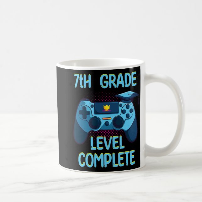 Grade Level Complete Last Day Of School Funny Grad Coffee Mug (Right)