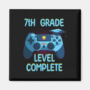 Grade Level Complete Last Day Of School Funny Grad Magnet