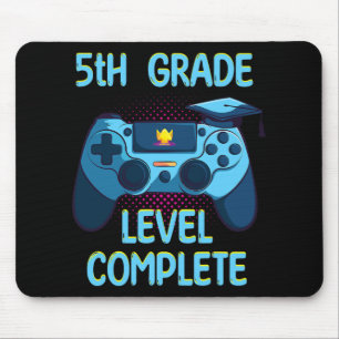 Grade Level Complete Last Day Of School Funny Grad Mouse Pad