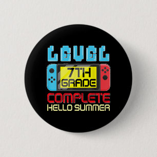 Grade Level Complete Last Day Of School Graduation 6 Cm Round Badge