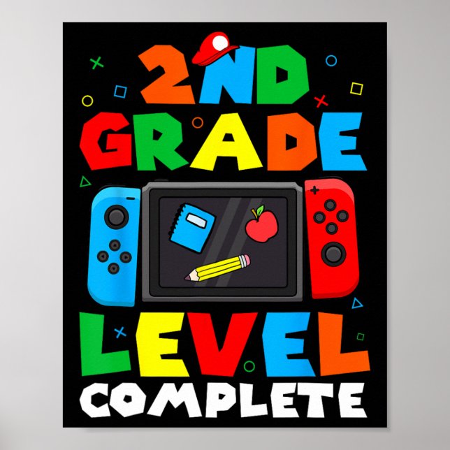 Grade Level Complete Video Game Last Day Of School Poster (Front)