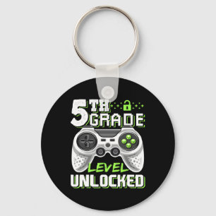 Grade Level Unlocked Video Game Back To School Boy Key Ring