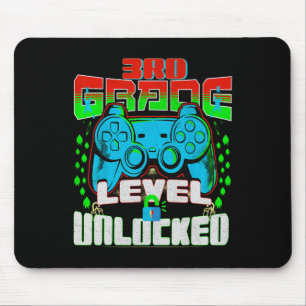 Grade Level Unlocked Video Game Back To School Boy Mouse Pad