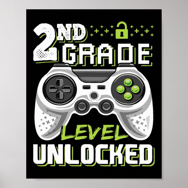 Grade Level Unlocked Video Game Back To School Gam Poster (Front)