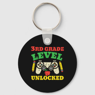 Grade Level Unlocked Video Game First Day Of Schoo Key Ring