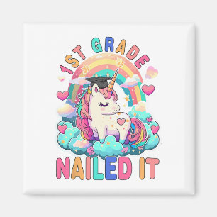 Grade Nailed It Graduation Girl Unicorn Graduate 2 Magnet