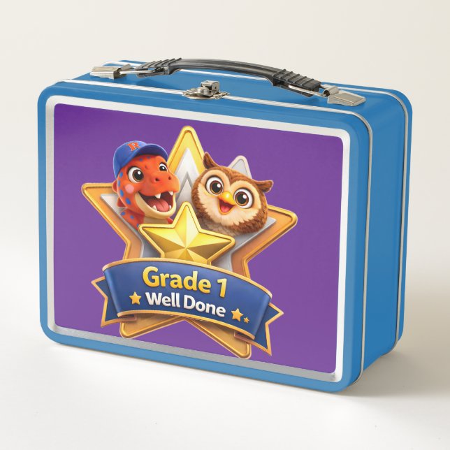 Grade one well done star lunchbox custom cartoon d (Front)