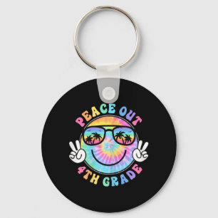 Grade Peace Out School 2024 Last Day Of School Sum Key Ring