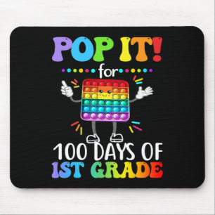 Grade Pop It For 100 Days Happy 100th Day Popping Mouse Pad
