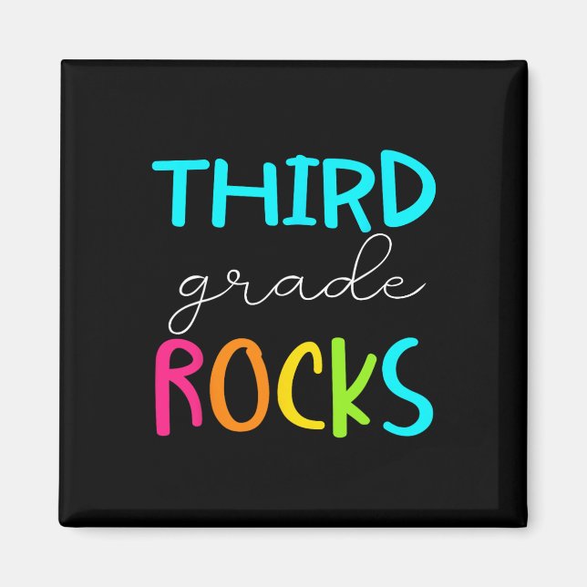 Grade Rocks Team 3rd Grade Teacher  Magnet (Front)