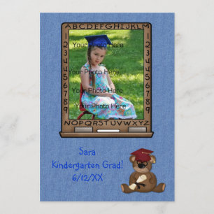 Grade School Graduation Bear Announcement