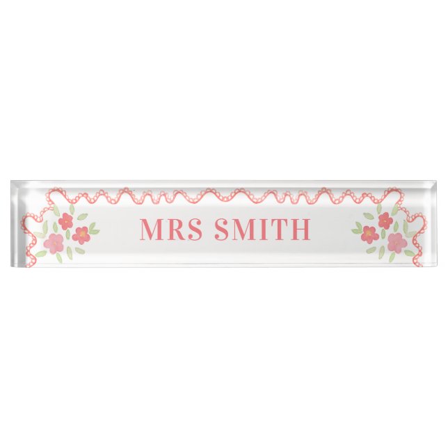Grade School Teacher Nameplate (Front)