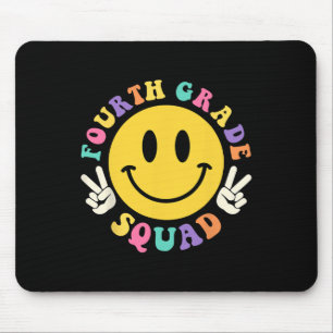 Grade Squad Back To School 4th Grade Teacher Kids Mouse Pad