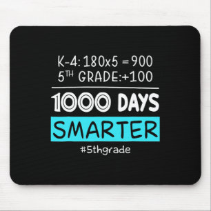 Grade Teacher 1000 Days Smarter 100th Days Of Scho Mouse Pad