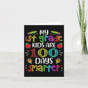 Grade Teacher 100 Days Smarter 100th Day Of School Card