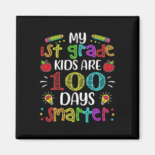 Grade Teacher 100 Days Smarter 100th Day Of School Magnet
