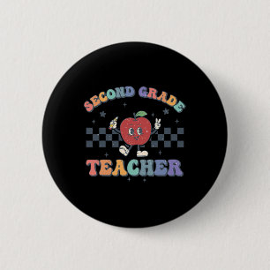 Grade Teacher Back To School Team 2nd Grade Teache 6 Cm Round Badge