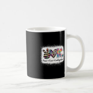 Grade Teacher Peace Love Kindergarten Team Kinder Coffee Mug