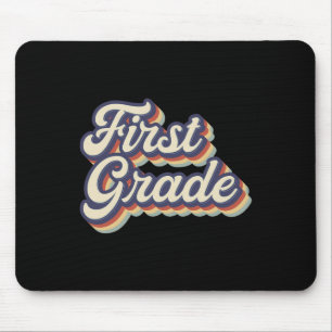 Grade Teacher Retro Vintage 1st Grade Teacher Team Mouse Pad