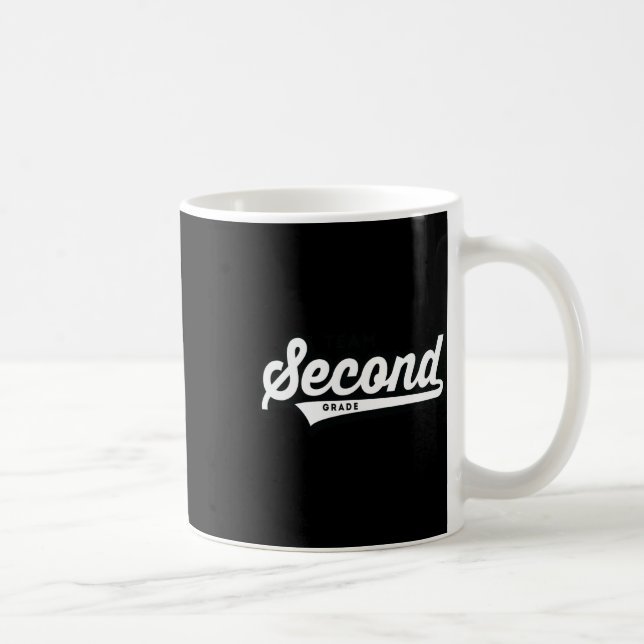Grade Team School Teacher Second Baseball-style Sh Coffee Mug (Right)