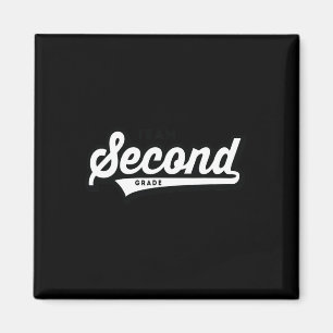Grade Team School Teacher Second Baseball-style Sh Magnet