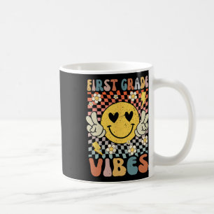 Grade Vibes 1st Grade Retro Teacher 1st Day Of Sch Coffee Mug