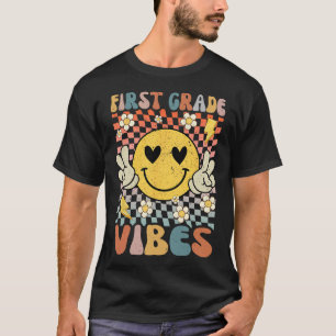 Grade Vibes 1st Grade Retro Teacher 1st Day Of Sch T-Shirt