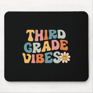 Grade Vibes - 3rd Grade Team Retro 1st Day Of Scho Mouse Pad