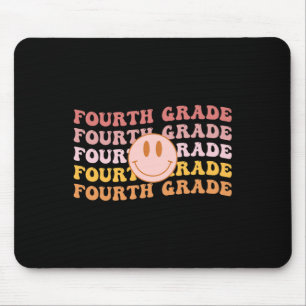 Grade Vibes 4th Grade Team 1st Day Of School Retro Mouse Pad