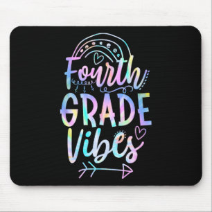 Grade Vibes Back To School Tie Dye Teachers Studen Mouse Pad