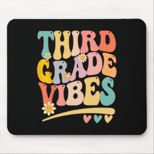Grade Vibes For Girls Boys 3rd Grade Teacher Mouse Pad