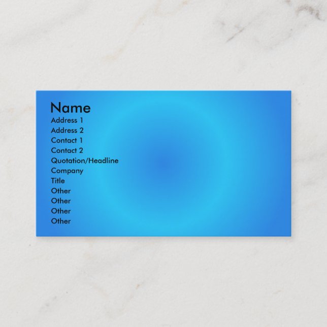 gradient79629510, Name, Address 1, Address 2, C... Business Card (Front)