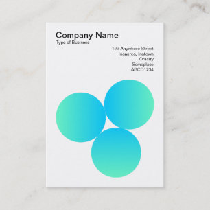 Gradient 3 Circles 05 Business Card