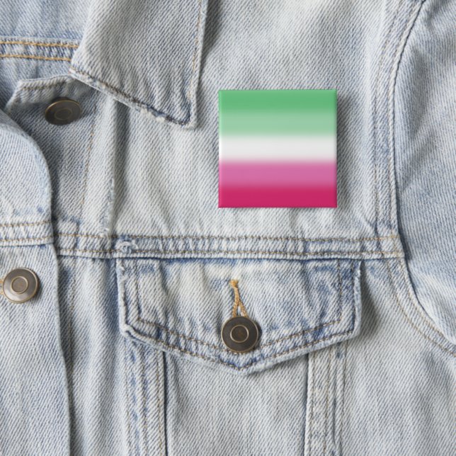 Gradient Abrosexual Pride Flag 15 Cm Square Badge (In Situ)