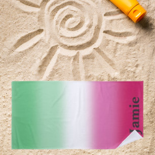 Gradient Abrosexual Pride Flag Beach Towel